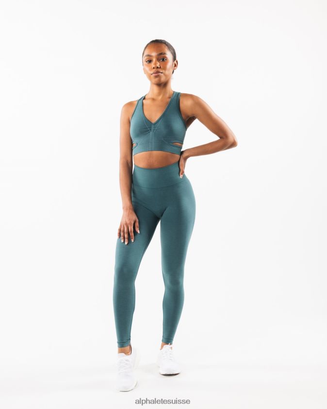 femmes vêtements 46FZDN108 Alphalete soutien-gorge stratus océan bleu