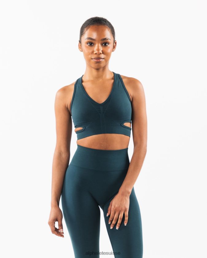 femmes vêtements 46FZDN110 Alphalete soutien-gorge stratus bleu nuit