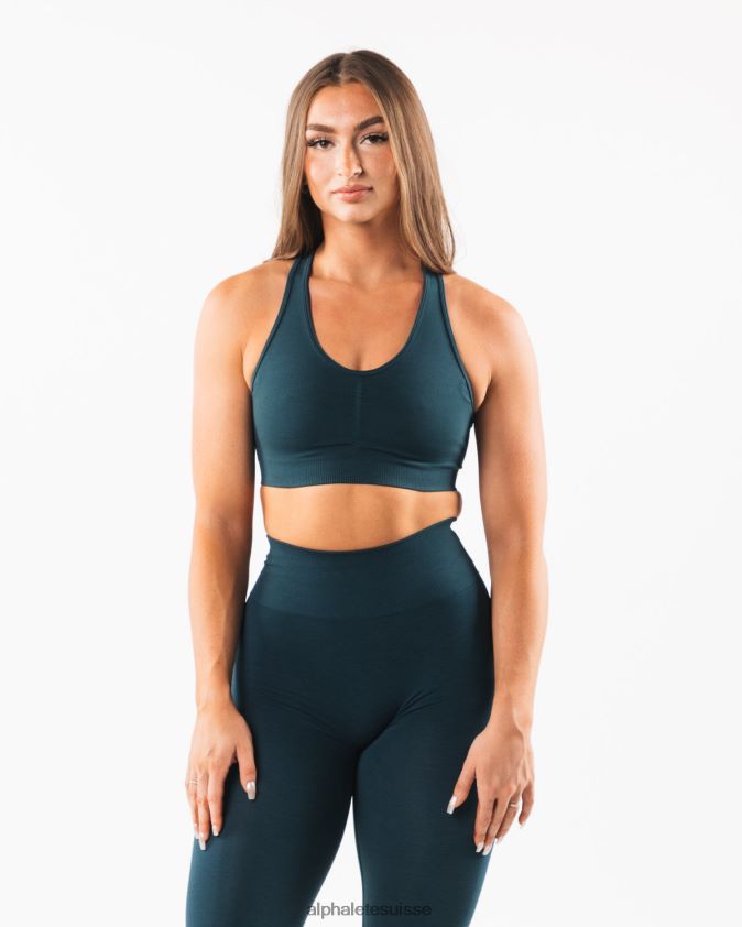 femmes vêtements 46FZDN111 Alphalete amplifier le soutien-gorge bleu nuit