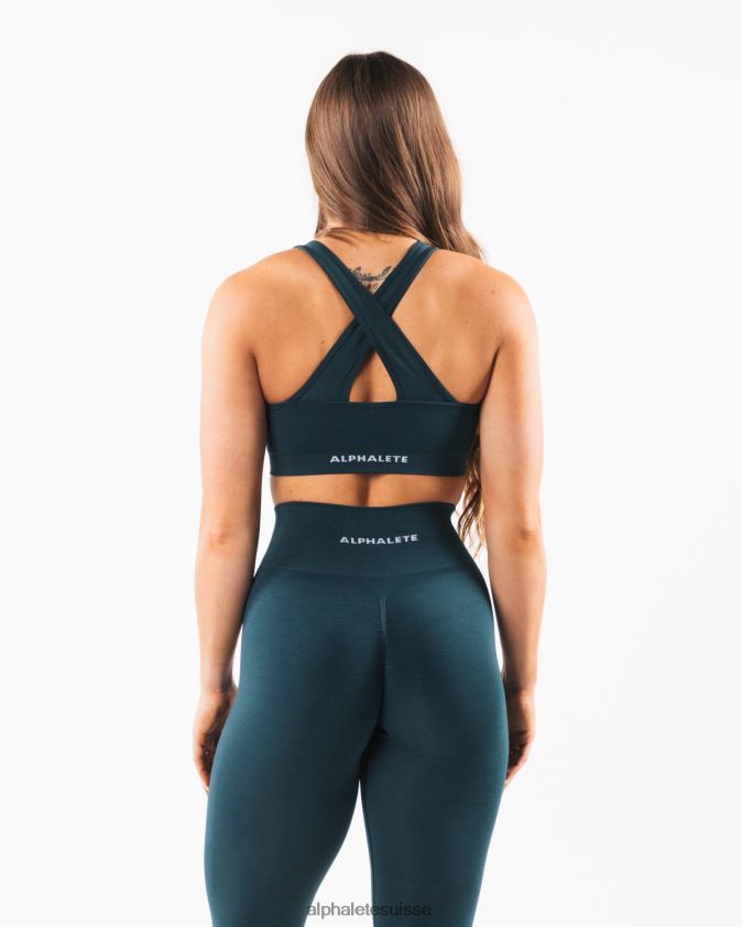 femmes vêtements 46FZDN111 Alphalete amplifier le soutien-gorge bleu nuit