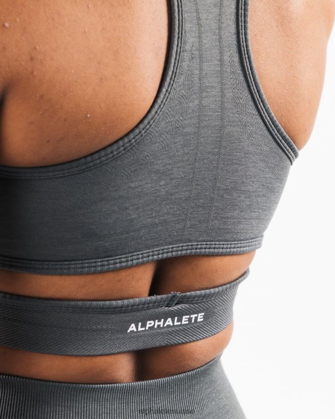 femmes vêtements 46FZDN112 Alphalete soutien-gorge stratus gris fumée