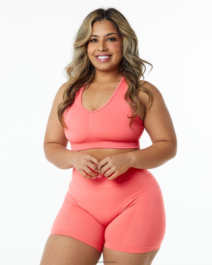 femmes vêtements 46FZDN116 Alphalete amplifier le soutien-gorge pixel rose