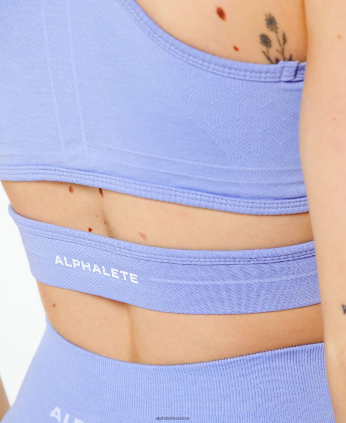 femmes vêtements 46FZDN119 Alphalete soutien-gorge stratus violet numérique violet
