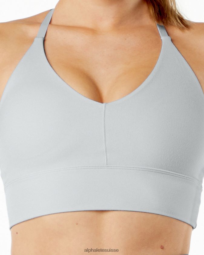femmes vêtements 46FZDN134 Alphalete soutien-gorge merveille alphalux gris nuage d'orage