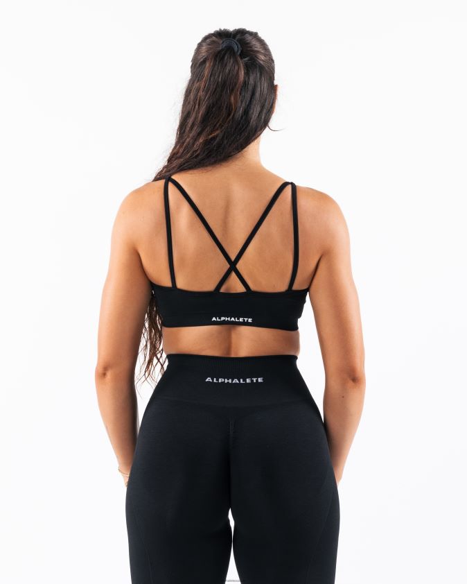 femmes vêtements 46FZDN13 Alphalete amplifier le soutien-gorge Excel noir