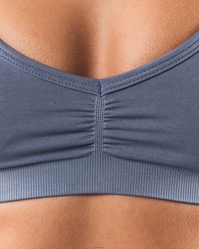 femmes vêtements 46FZDN16 Alphalete amplifier le soutien-gorge dos nu eau calme bleue