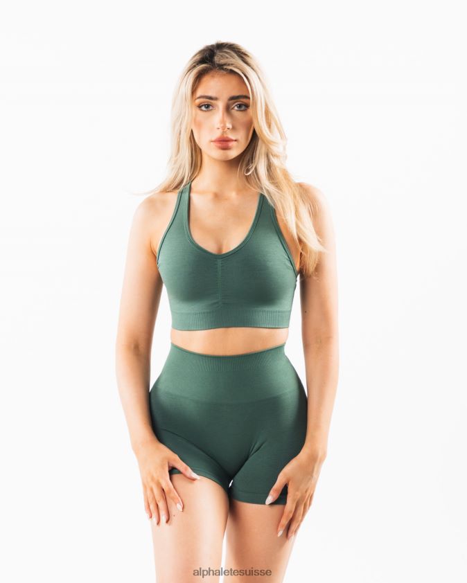 femmes vêtements 46FZDN19 Alphalete amplifier le soutien-gorge vert sauge