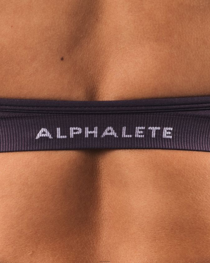 femmes vêtements 46FZDN22 Alphalete amplifier le soutien-gorge dos nu colombe violette