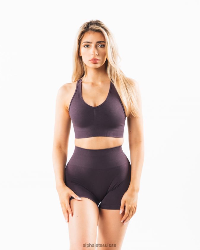 femmes vêtements 46FZDN23 Alphalete amplifier le soutien-gorge colombe violette