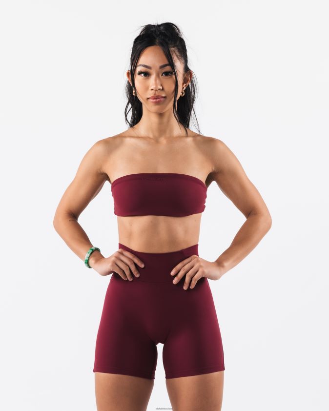 femmes vêtements 46FZDN27 Alphalete bandeau aura rouge cranberry