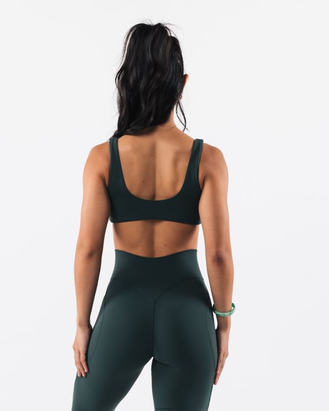 femmes vêtements 46FZDN30 Alphalete soutien-gorge sculptant aura vert cyprès