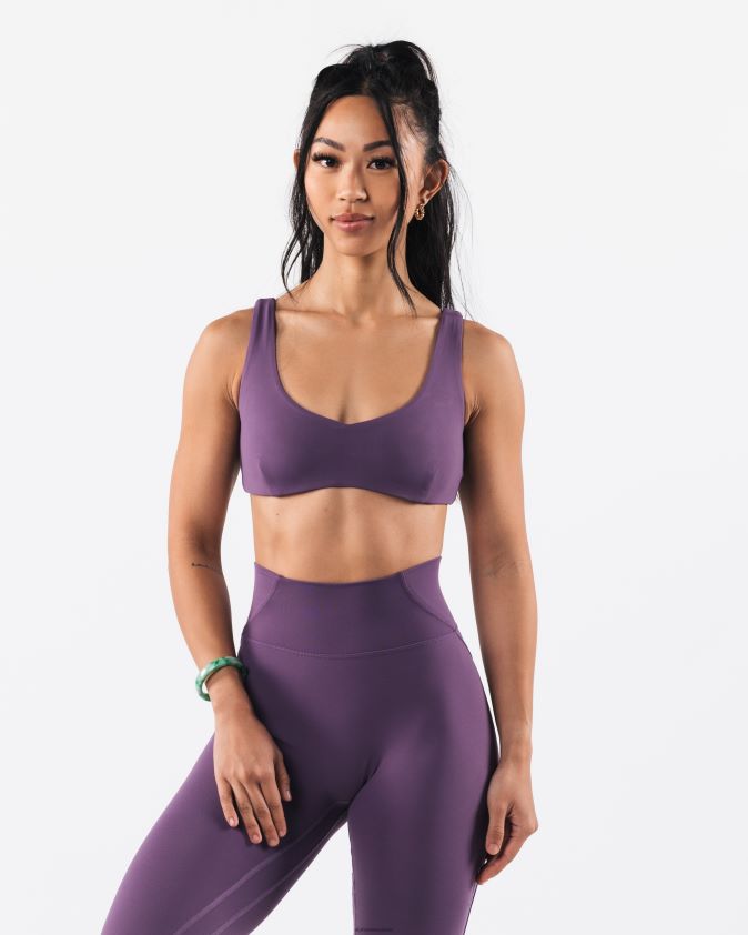 femmes vêtements 46FZDN35 Alphalete soutien-gorge sculptant aura aster violet