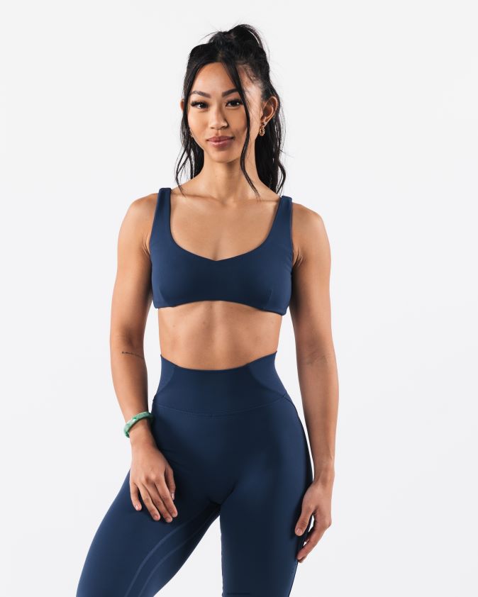 femmes vêtements 46FZDN38 Alphalete soutien-gorge sculptant aura bleu d'encre