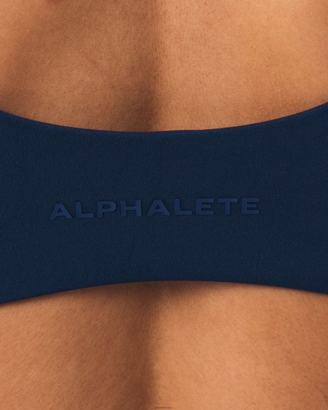 femmes vêtements 46FZDN38 Alphalete soutien-gorge sculptant aura bleu d'encre