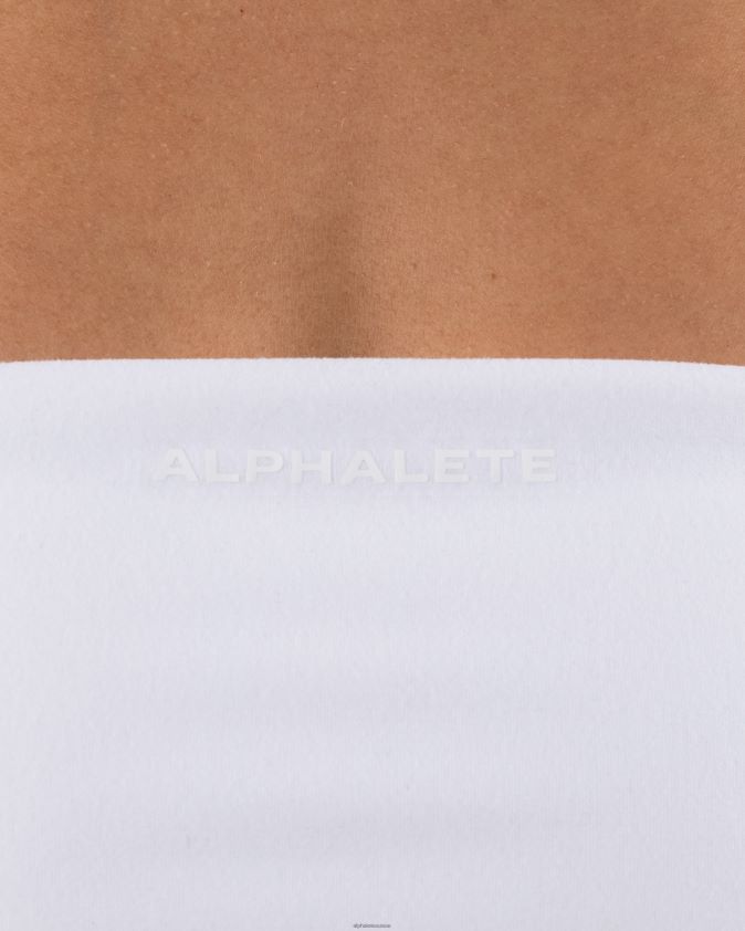 femmes vêtements 46FZDN41 Alphalete bandeau aura blanc