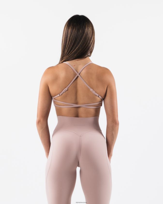 femmes vêtements 46FZDN45 Alphalete soutien-gorge à bretelles aura marron porcelaine