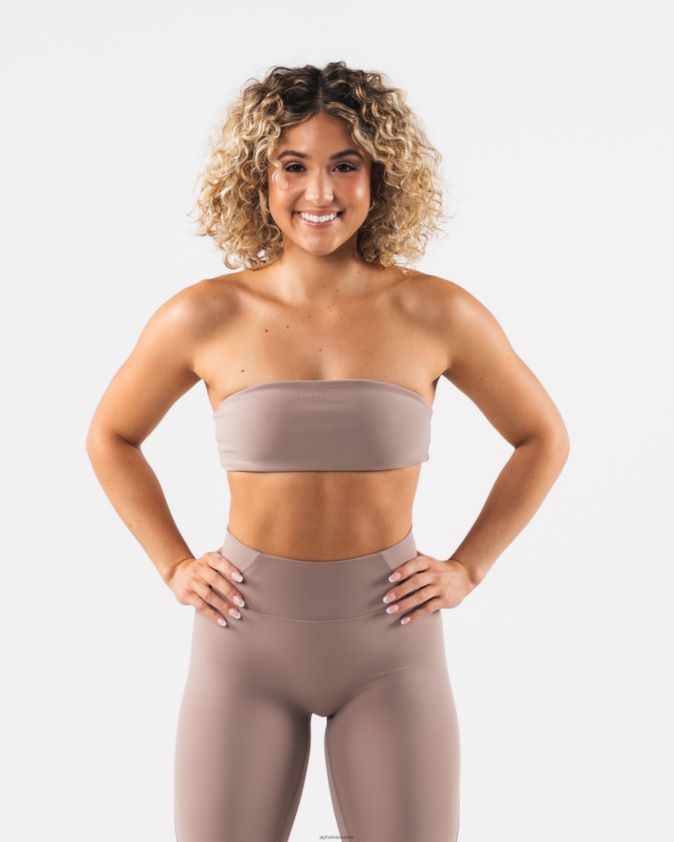 femmes vêtements 46FZDN47 Alphalete bandeau aura brun sable