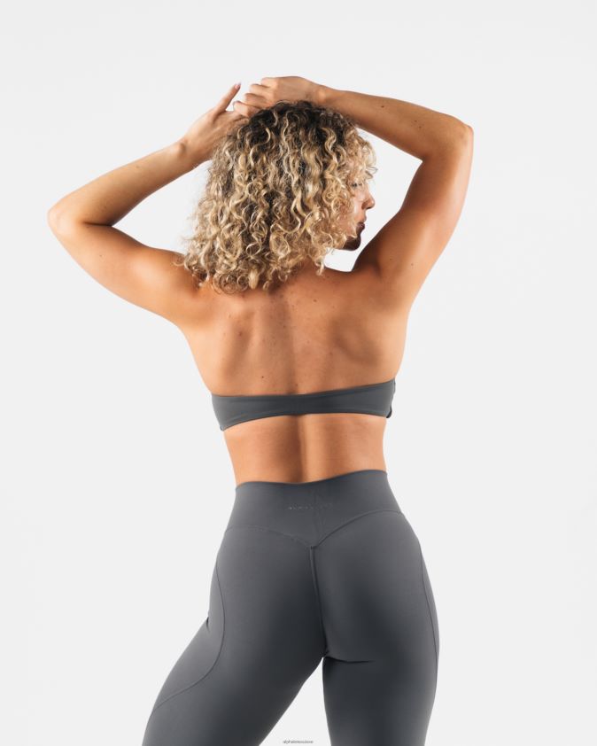 femmes vêtements 46FZDN50 Alphalete bandeau aura gris étain