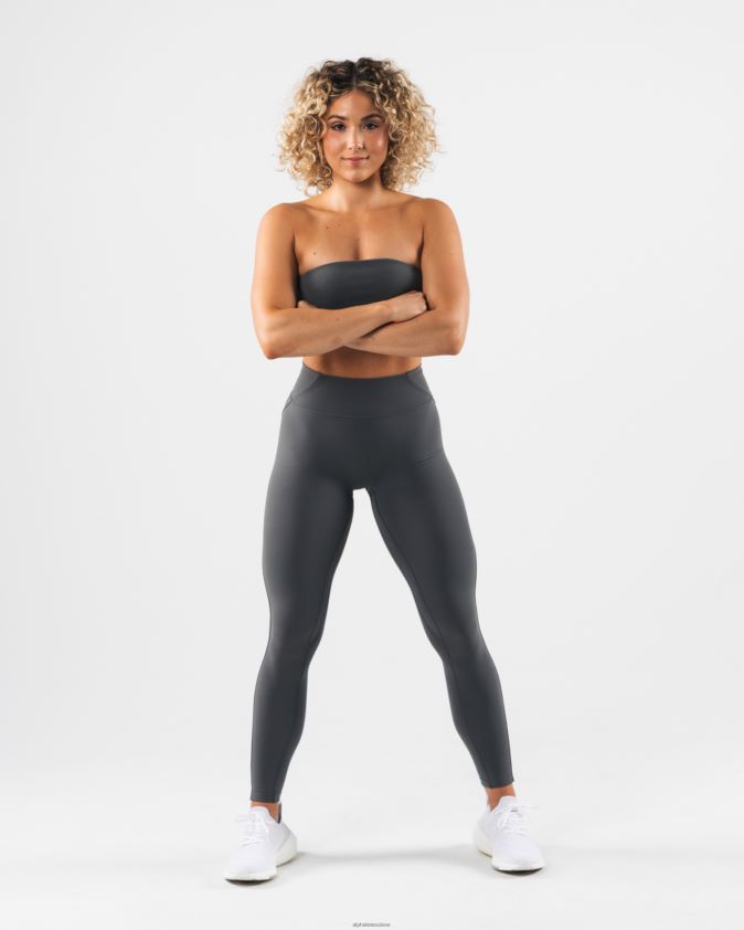 femmes vêtements 46FZDN50 Alphalete bandeau aura gris étain