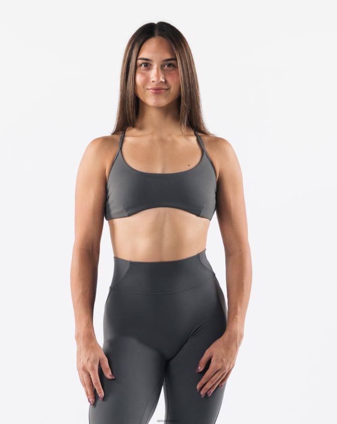 femmes vêtements 46FZDN51 Alphalete soutien-gorge à bretelles aura gris étain