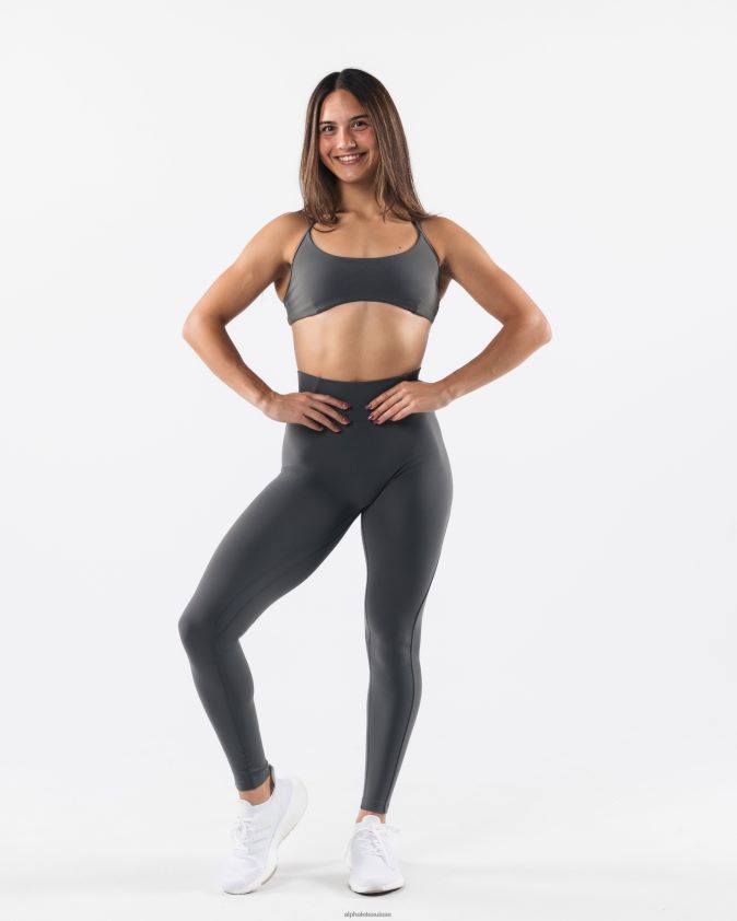 femmes vêtements 46FZDN51 Alphalete soutien-gorge à bretelles aura gris étain