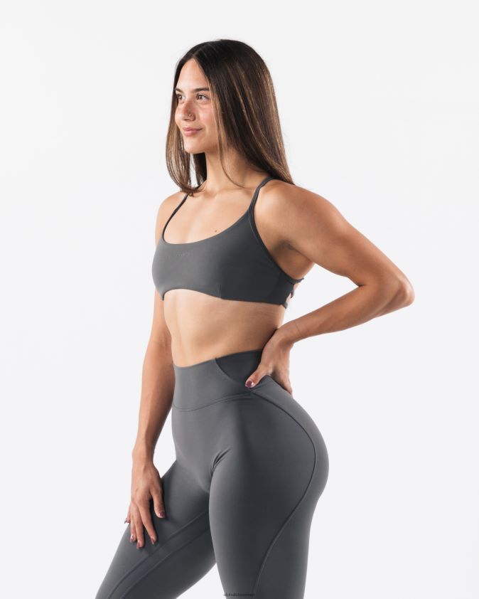 femmes vêtements 46FZDN51 Alphalete soutien-gorge à bretelles aura gris étain