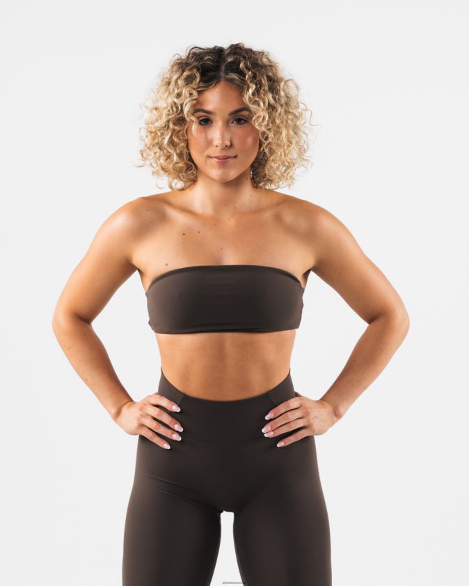 femmes vêtements 46FZDN53 Alphalete bandeau aura cachemire marron