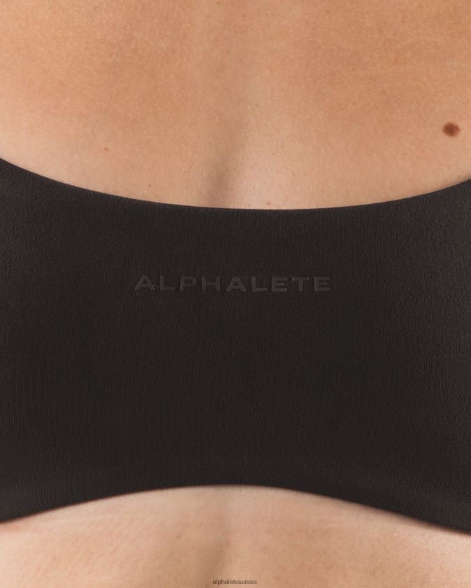 femmes vêtements 46FZDN54 Alphalete soutien-gorge à bretelles aura cachemire marron