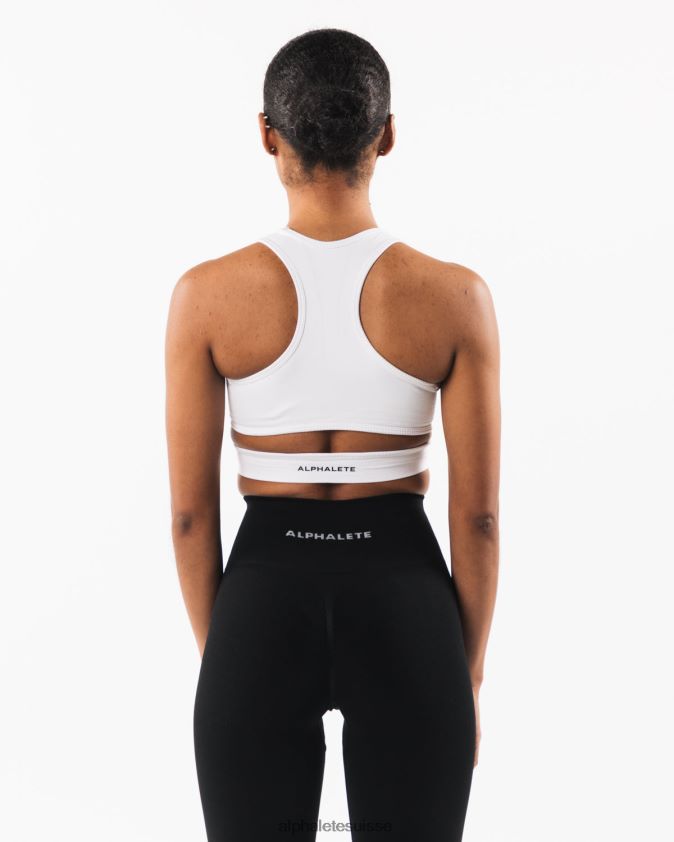 femmes vêtements 46FZDN76 Alphalete soutien-gorge stratus blanc