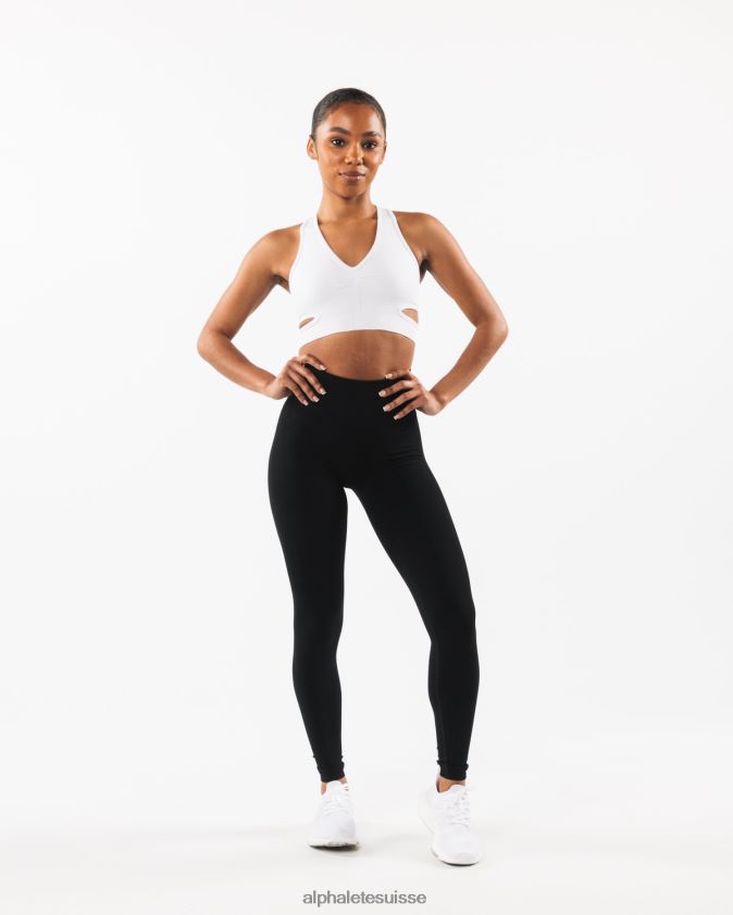 femmes vêtements 46FZDN76 Alphalete soutien-gorge stratus blanc