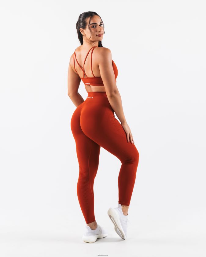 femmes vêtements 46FZDN8 Alphalete amplifier le soutien-gorge Excel Times Square Rouge