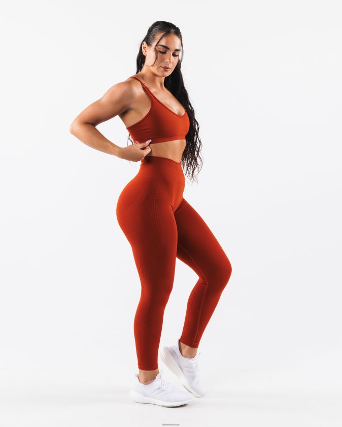 femmes vêtements 46FZDN8 Alphalete amplifier le soutien-gorge Excel Times Square Rouge