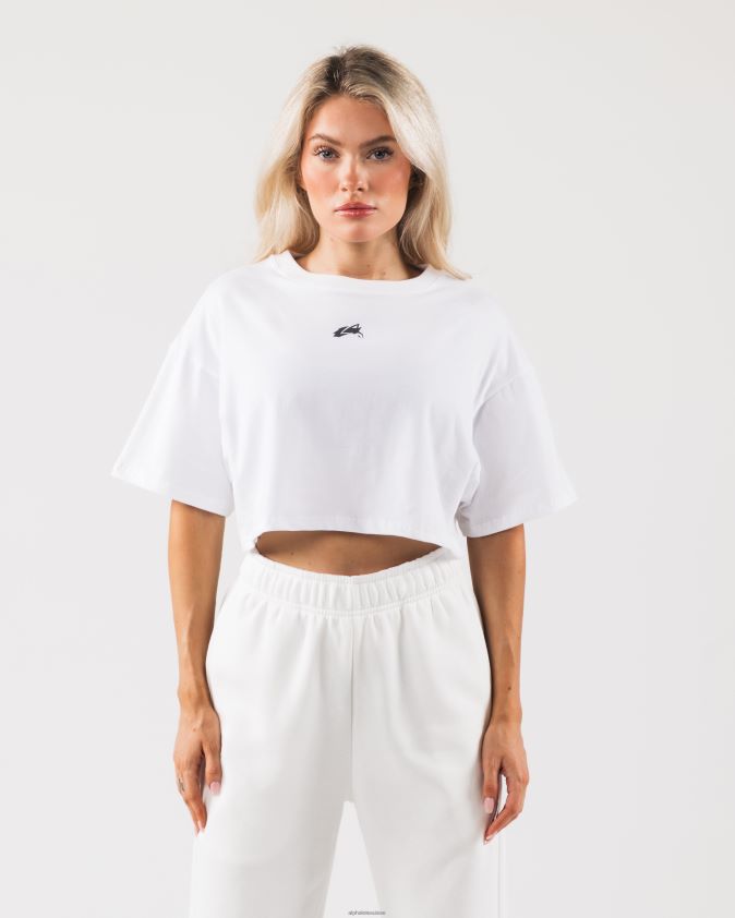 femmes vêtements 46FZDN186 Alphalete culture d'origine blanc/étain