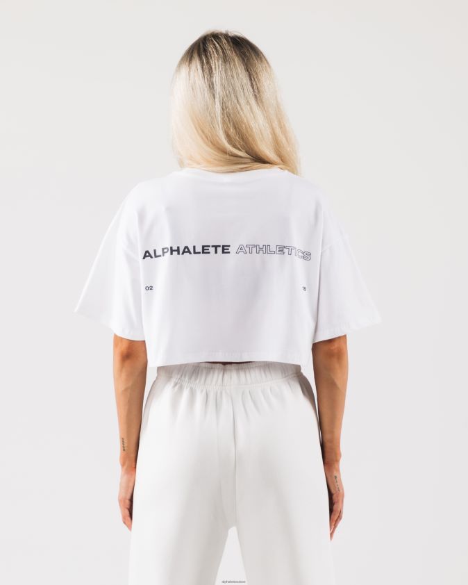 femmes vêtements 46FZDN186 Alphalete culture d'origine blanc/étain