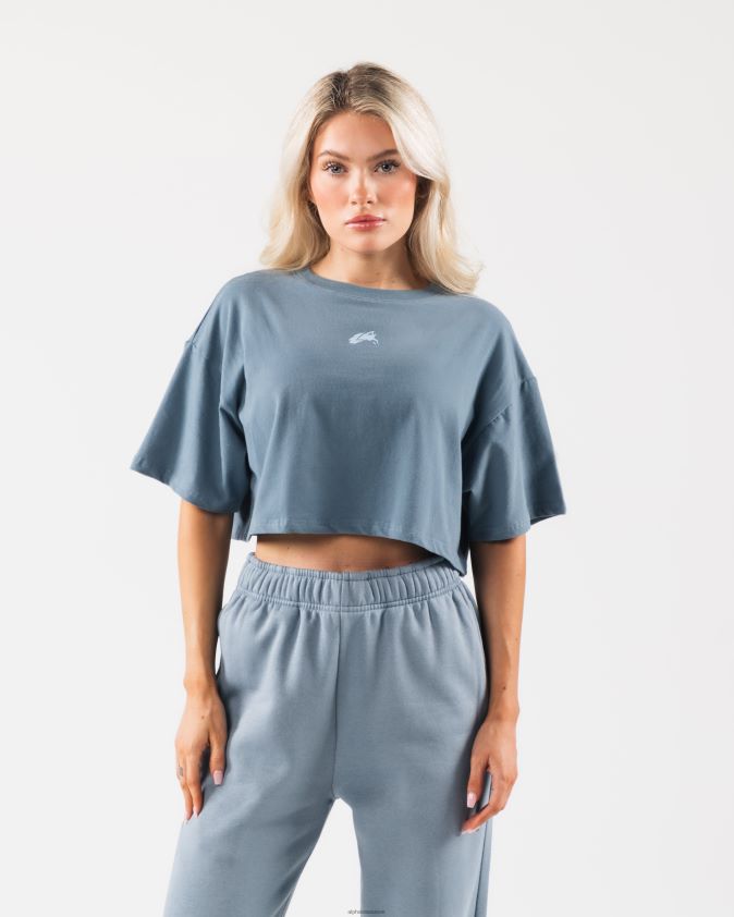 femmes vêtements 46FZDN189 Alphalete culture d'origine bleu glacier