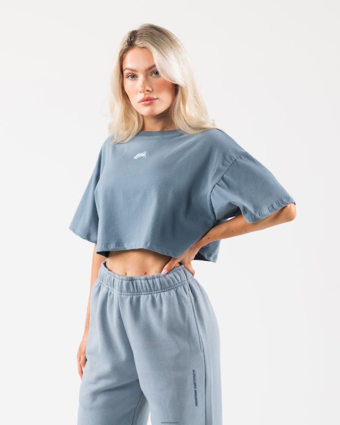 femmes vêtements 46FZDN189 Alphalete culture d'origine bleu glacier