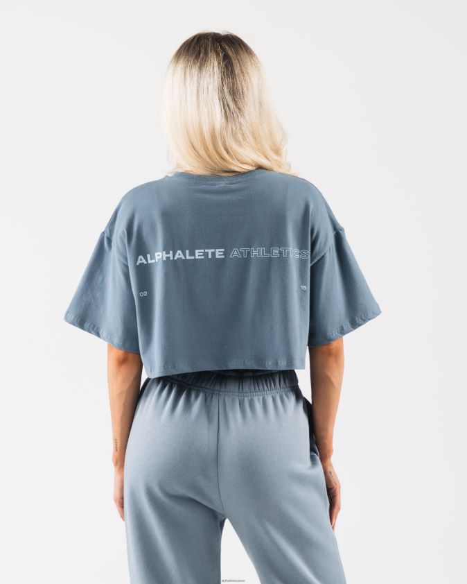 femmes vêtements 46FZDN189 Alphalete culture d'origine bleu glacier