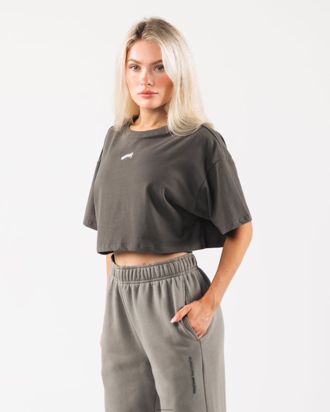 femmes vêtements 46FZDN191 Alphalete culture d'origine marron étain