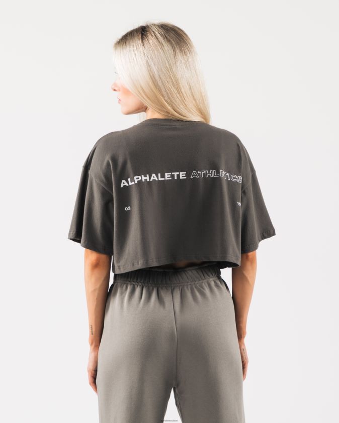 femmes vêtements 46FZDN191 Alphalete culture d'origine marron étain