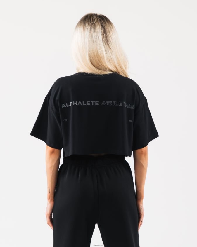 femmes vêtements 46FZDN192 Alphalete culture d'origine noir