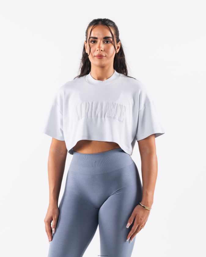 femmes vêtements 46FZDN194 Alphalete t-shirt court république bleu halogène