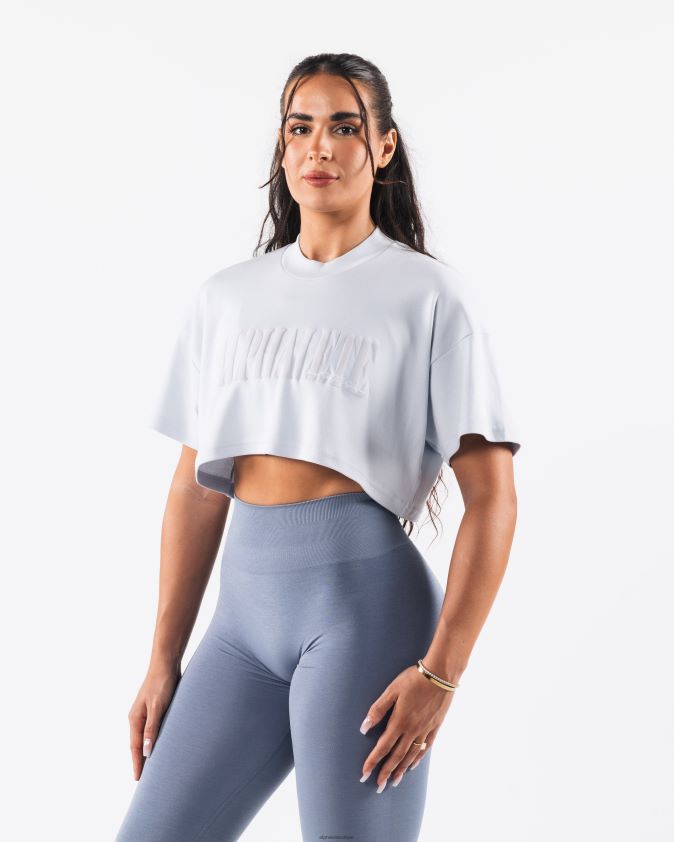 femmes vêtements 46FZDN194 Alphalete t-shirt court république bleu halogène