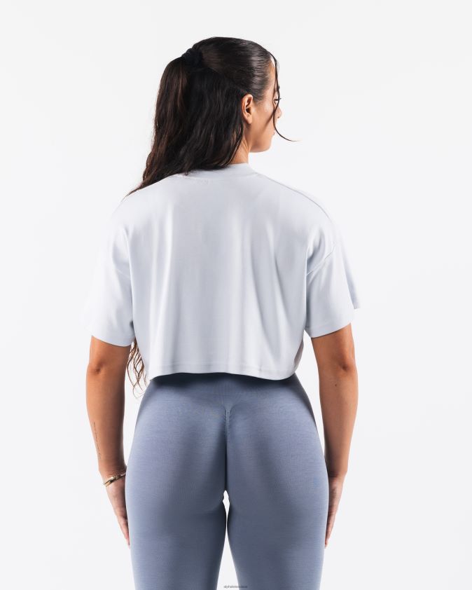 femmes vêtements 46FZDN194 Alphalete t-shirt court république bleu halogène