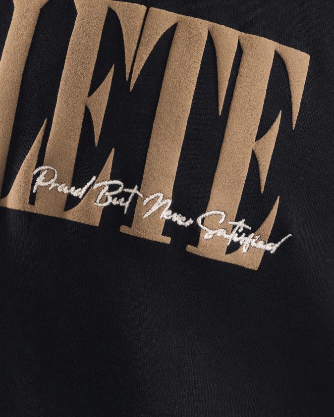 femmes vêtements 46FZDN201 Alphalete t-shirt court république noir