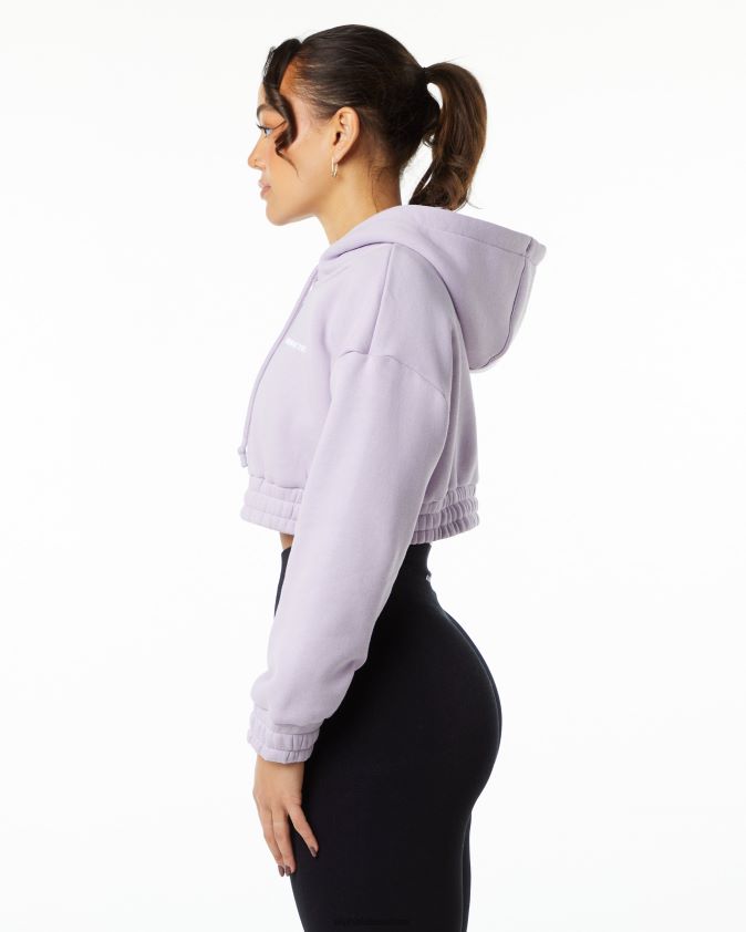 femmes vêtements 46FZDN282 Alphalete sweat à capuche classique violet lilas brumeux