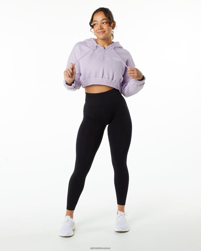 femmes vêtements 46FZDN282 Alphalete sweat à capuche classique violet lilas brumeux