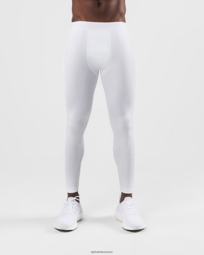 Hommes vêtements 46FZDN746 Alphalete legging de compression réformé blanc