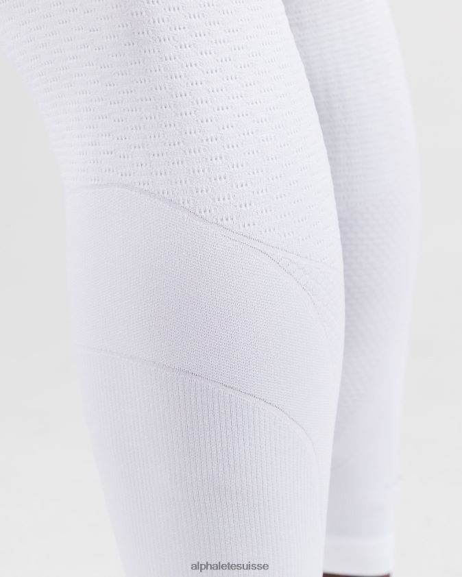 Hommes vêtements 46FZDN746 Alphalete legging de compression réformé blanc