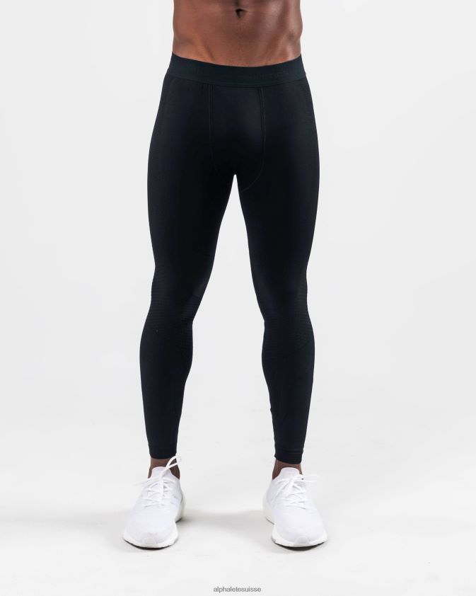 Hommes vêtements 46FZDN748 Alphalete legging de compression réformé noir