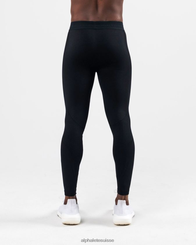 Hommes vêtements 46FZDN748 Alphalete legging de compression réformé noir